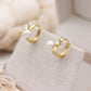 Ren Pearl Huggie Earrings