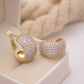 Lucina Tripletone Hoop Earrings
