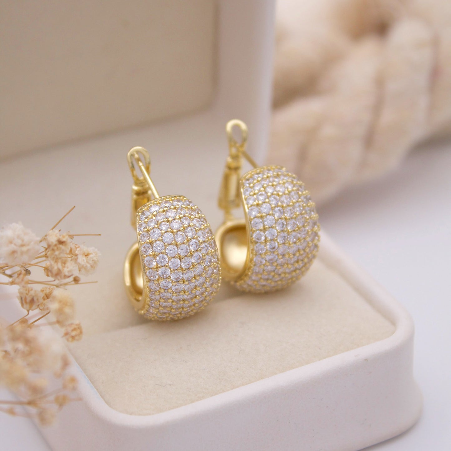 Lucina Gold Hoop Earrings